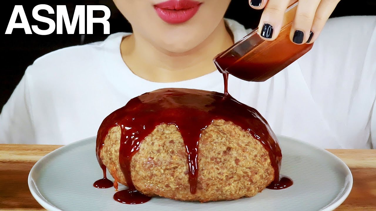 ASMR GIANT FIRE NOODLE STUFFED MEATBALL EATING SOUNDS MUKBANG