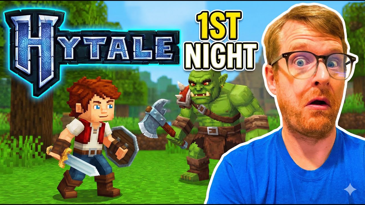 Minecrafter's First Night of Hytale!!! #hytale #minecraft #gameplay