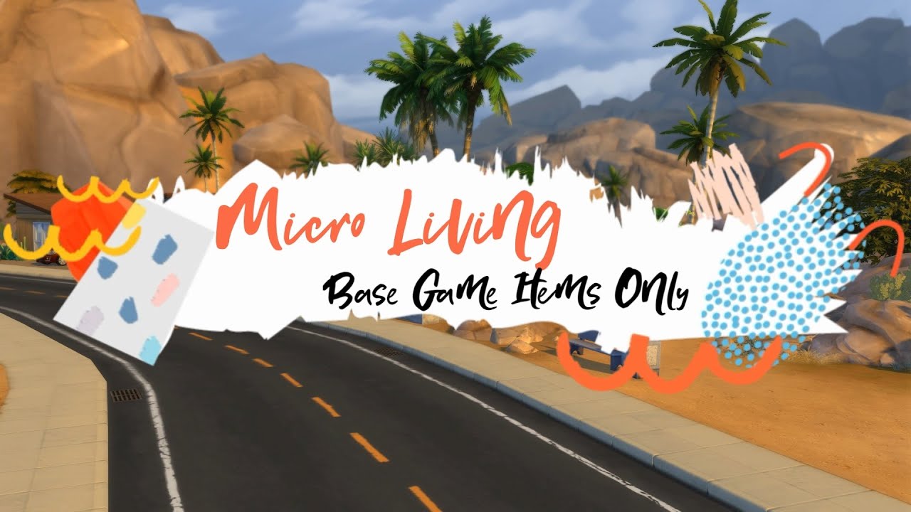 Sims 4 House Tour - Micro Living - Base Game Items Only