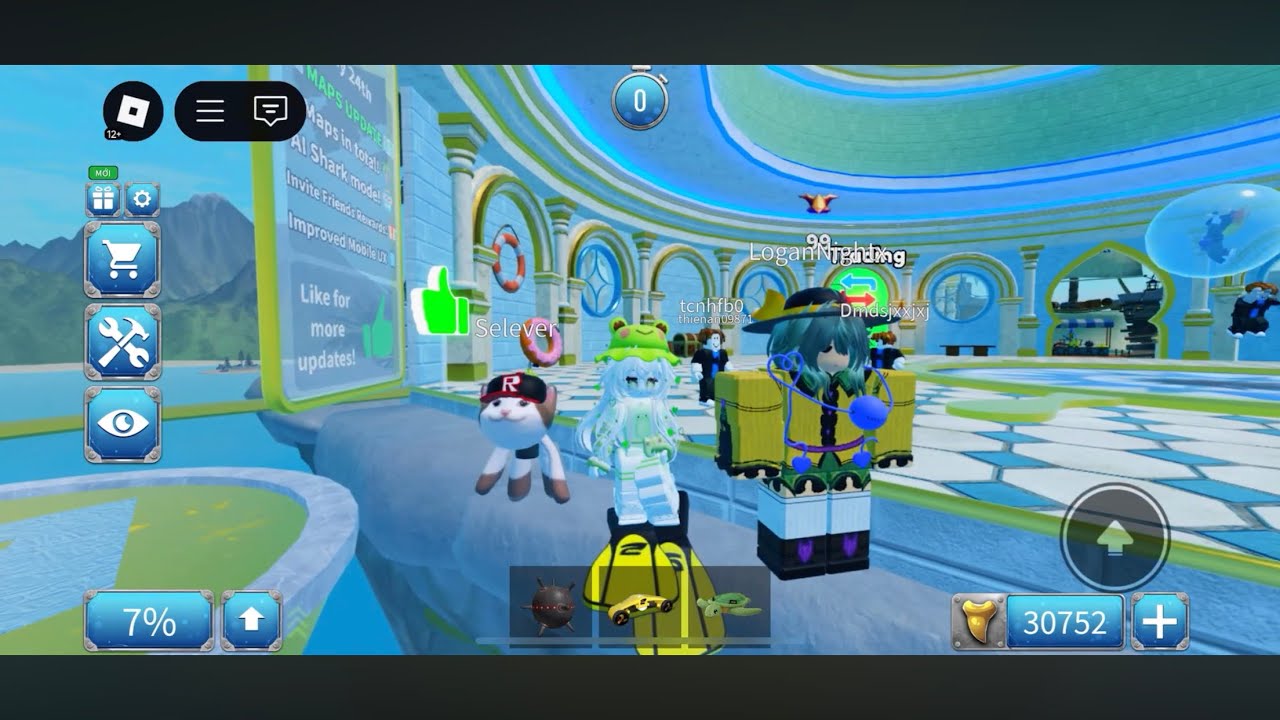Roblox - SharkBite 2: StealhBoat + Rocket Launcher (Very Good).