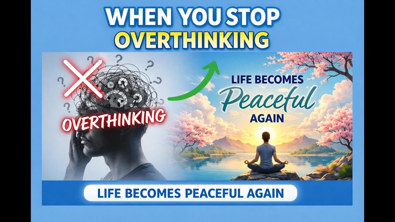 When You Stop Overthinking Life Becomes Peaceful Again