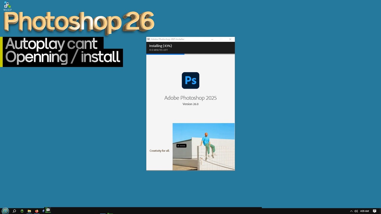 How to Install Photoshop 26 2025 Autoplay exe fail to open