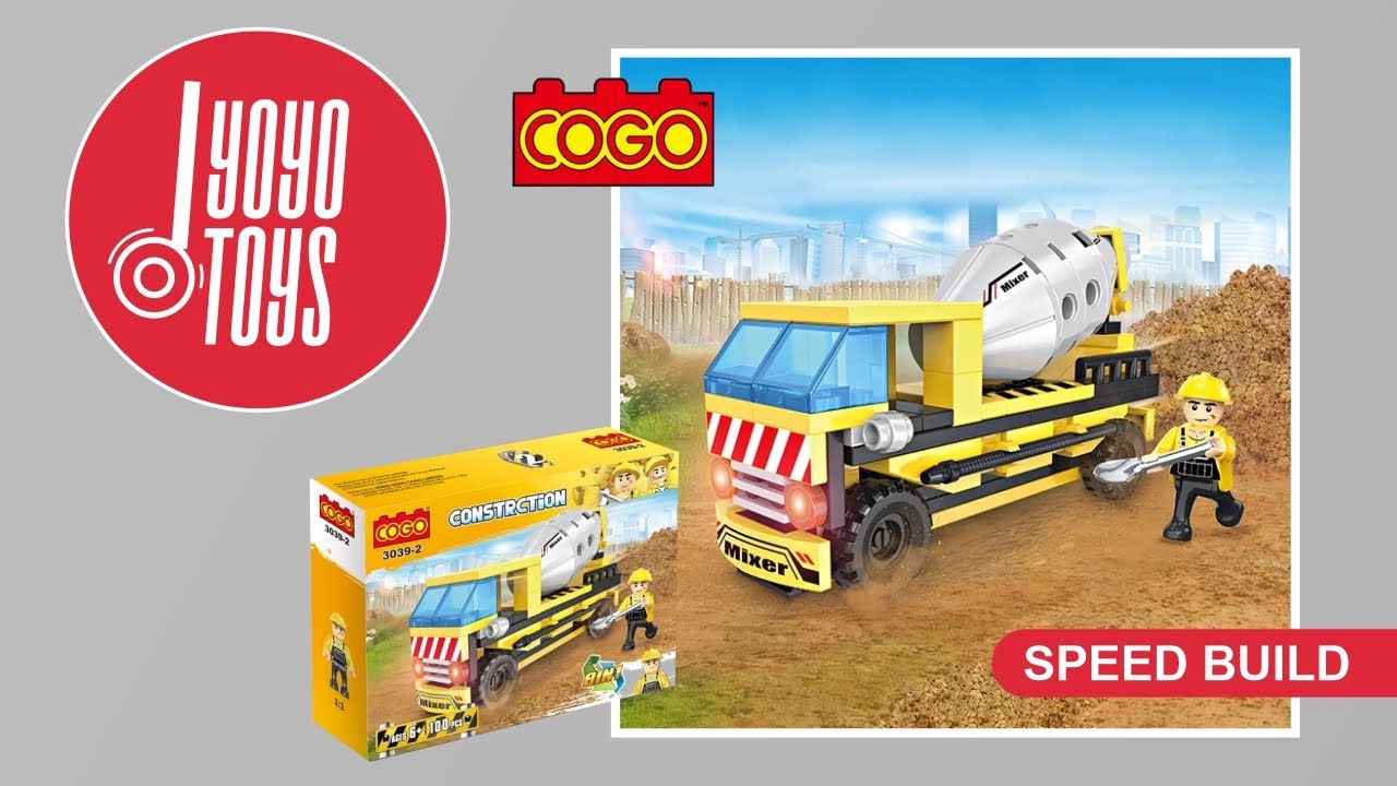 Unbox and Build COGO Construction Vehicle Toy