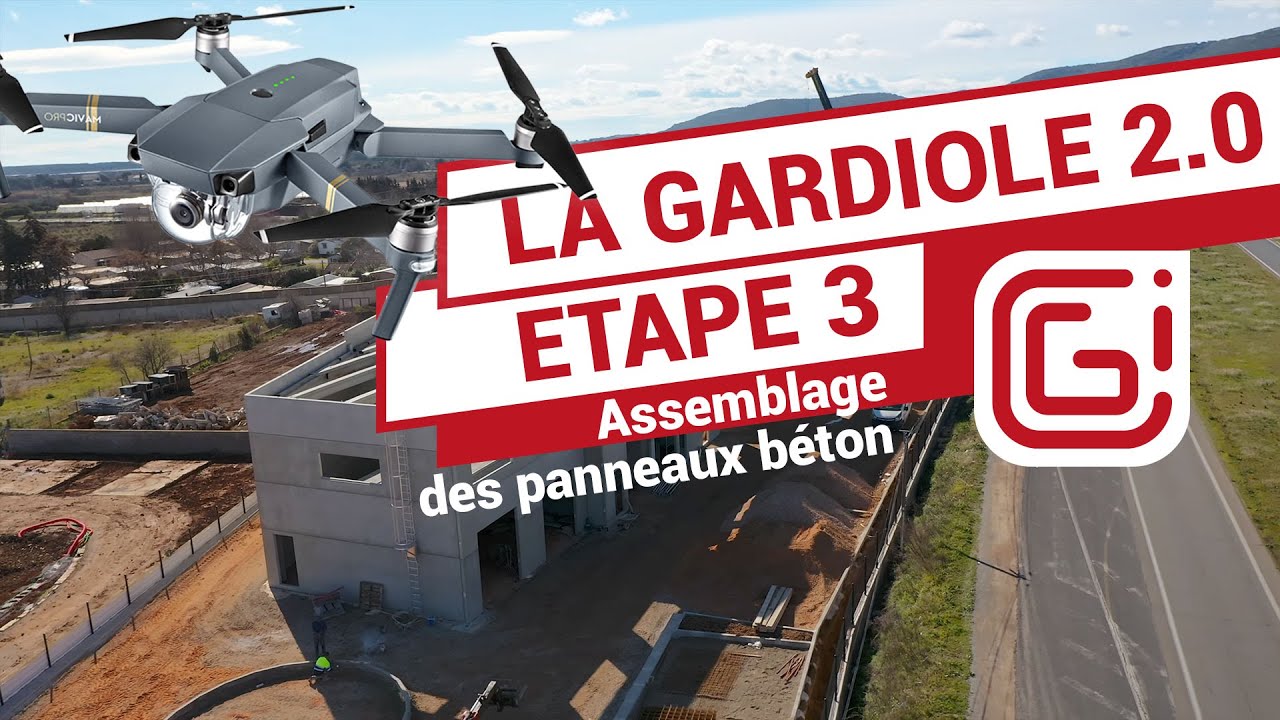 Lagardiole 2.0 assemblage des panneaux béton par CGI promotion
