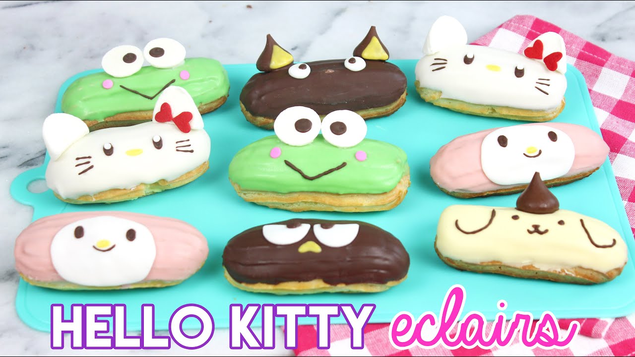 How to Make Hello Kitty Eclairs!