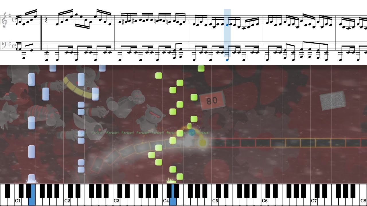 [ADOFAI] It Go - piano score & midi