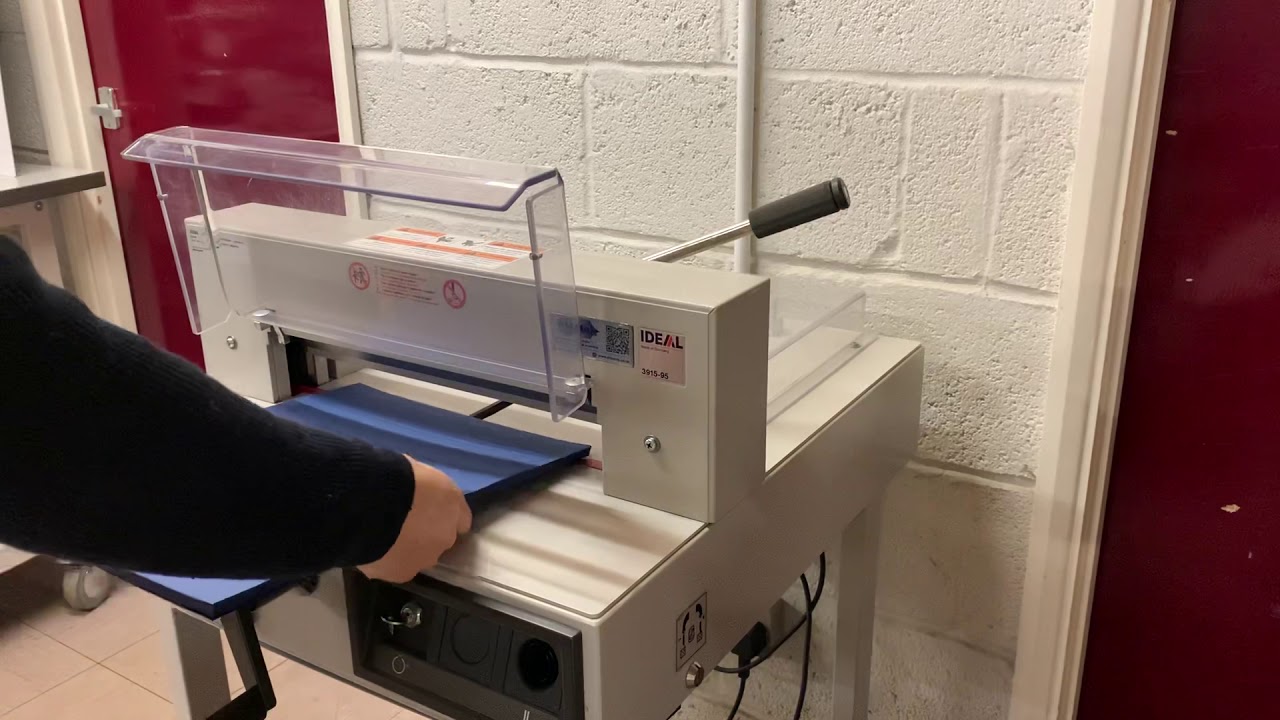 Used IDEAL 3905 Electric Krug & Priester Guillotine Cutter 2005
