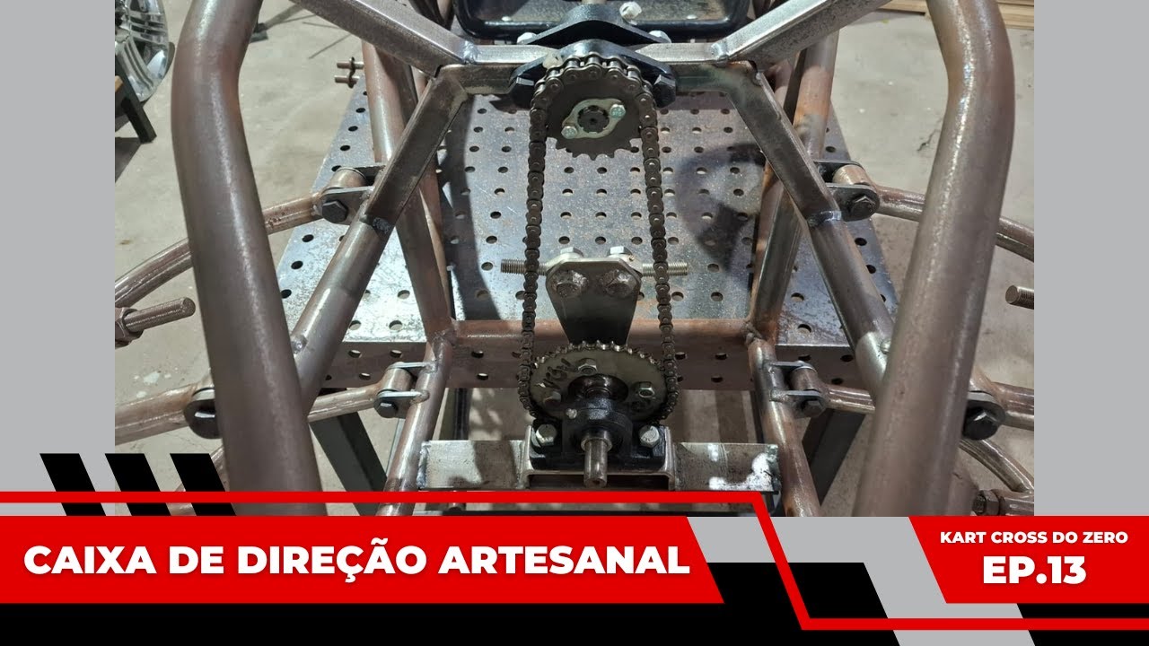 Como fazer uma caixa de direção artesanal - Super Kart Cross EP.13