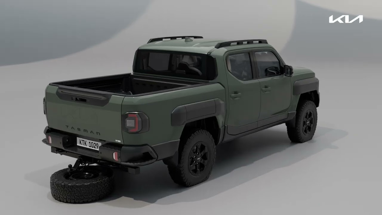 Kia Tasman - Installing Spare Tyre