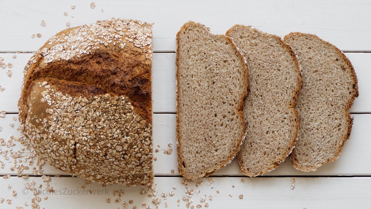 Dinkelflocken-Buttermilch-Brot | mild & kernig | Brot einfach selbst backen