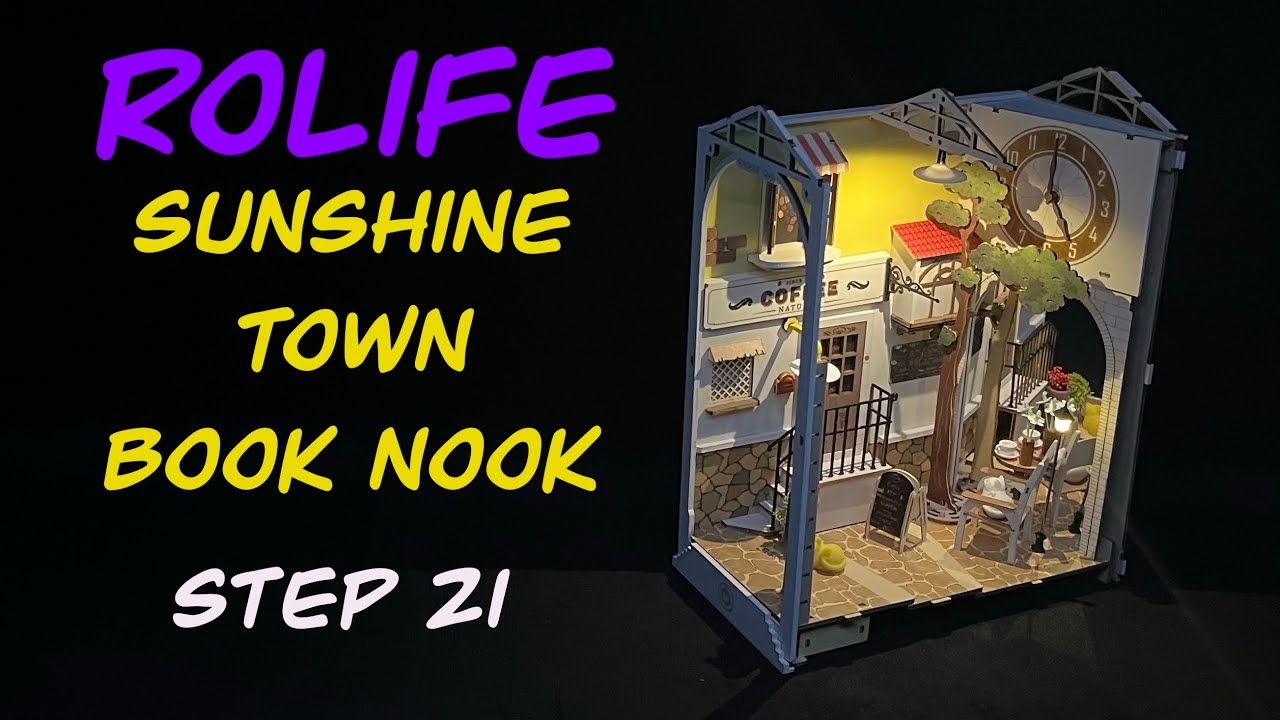 Сборка книжного уголка Rolife Sunshine Town &mdash; шаг 21
