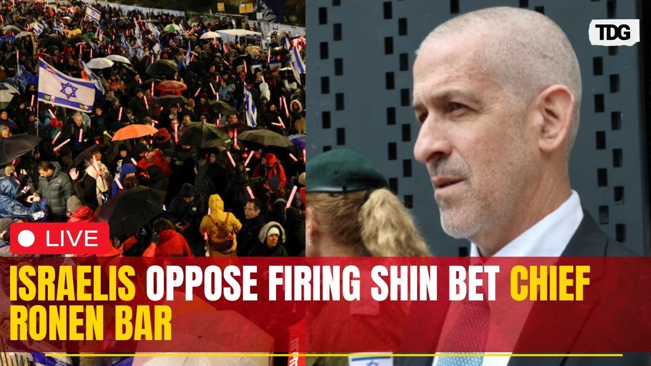Israel Protest Live: Shin Bet Chief Ronen Bar Fired by Netanyahu sparked massive protest in Israel
