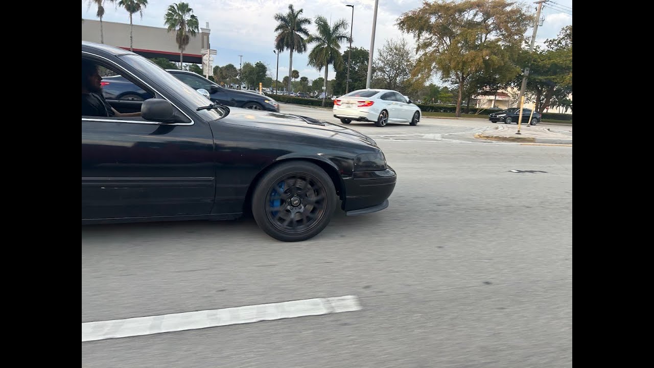 4 Piston C8 Corvette Brembo swap on Ford Crown Victoria Police interceptor.