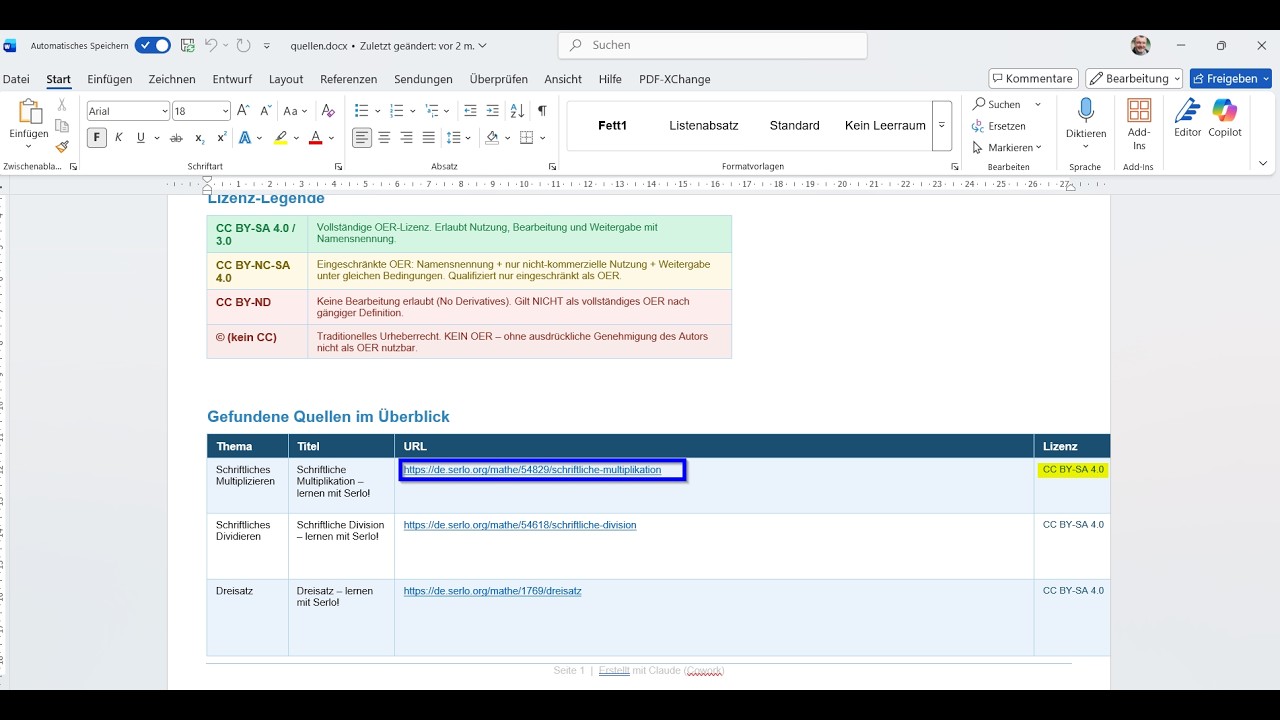 OER suchen und sichten mit Claude Desktop &ndash; KI-gest&uuml;tzte Bildungscontent-Produktion (1/8)