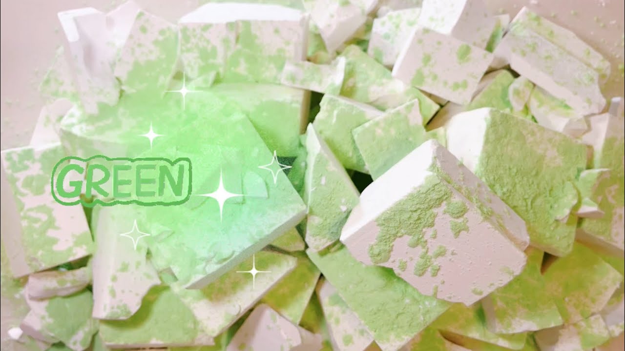 Gym Chalk ASMR | Green🟩⬜️&Once A Month&Blind Box Texture | Newest | Oddly Satisfying | Sleep Aid