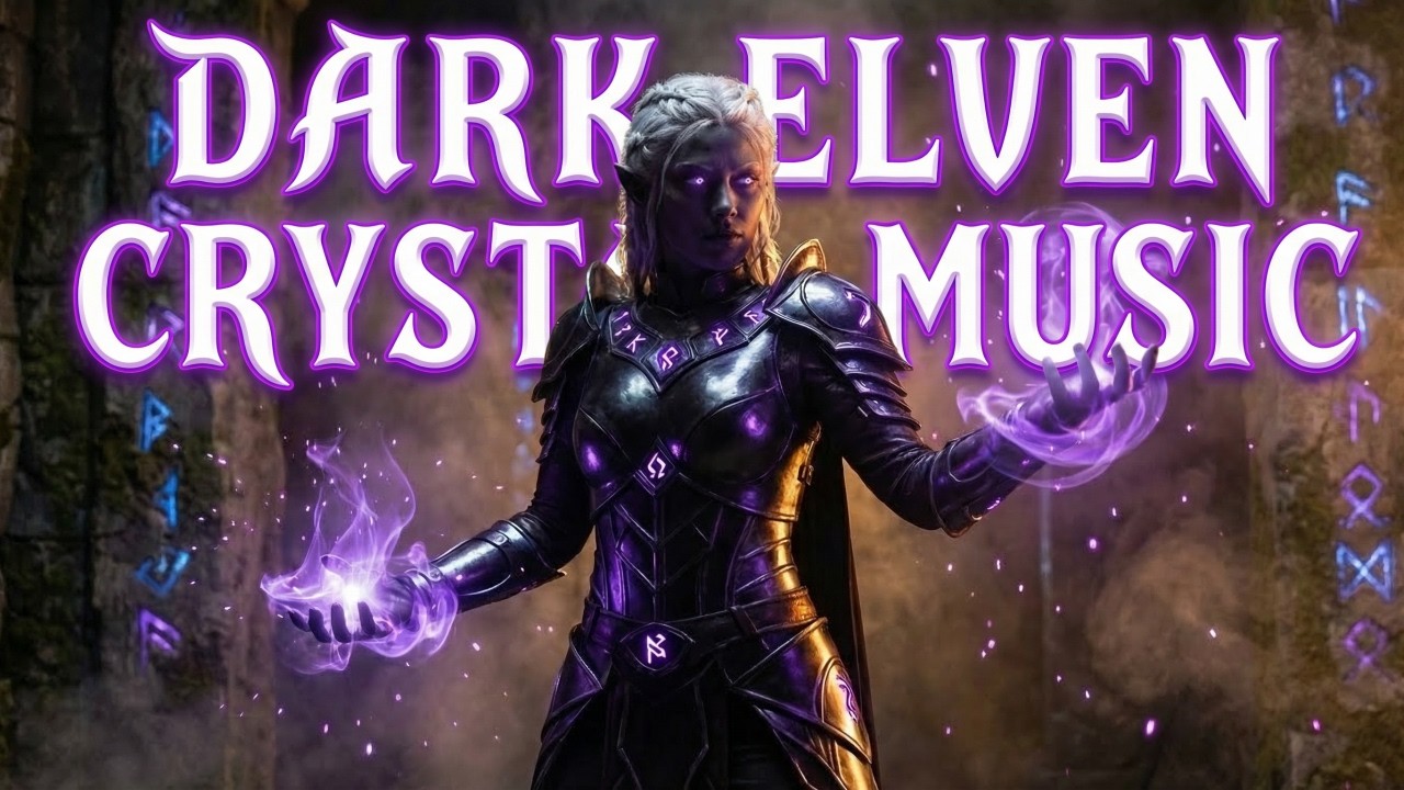 Dark Elven Crystal Music for Focus & RPG | Fantasy Underdark Ambience (2 Hours)