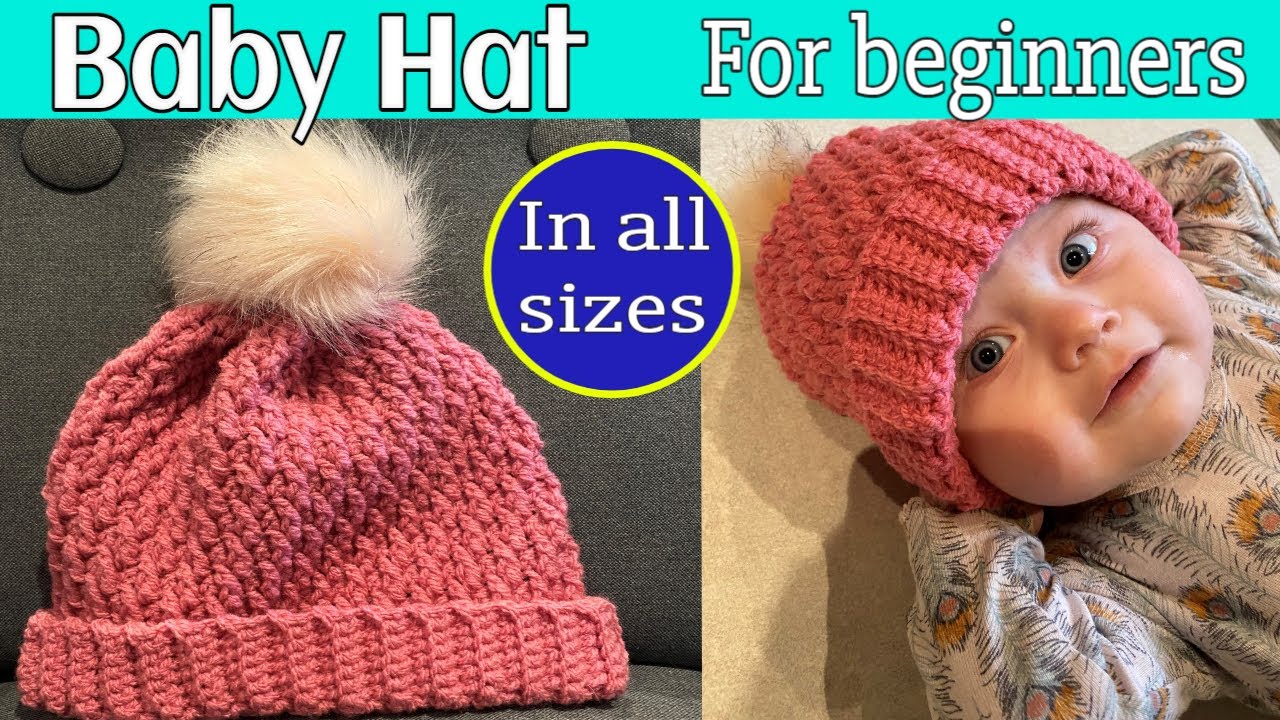 Детская шапка | Очень легкое вязание крючком | Детские ...