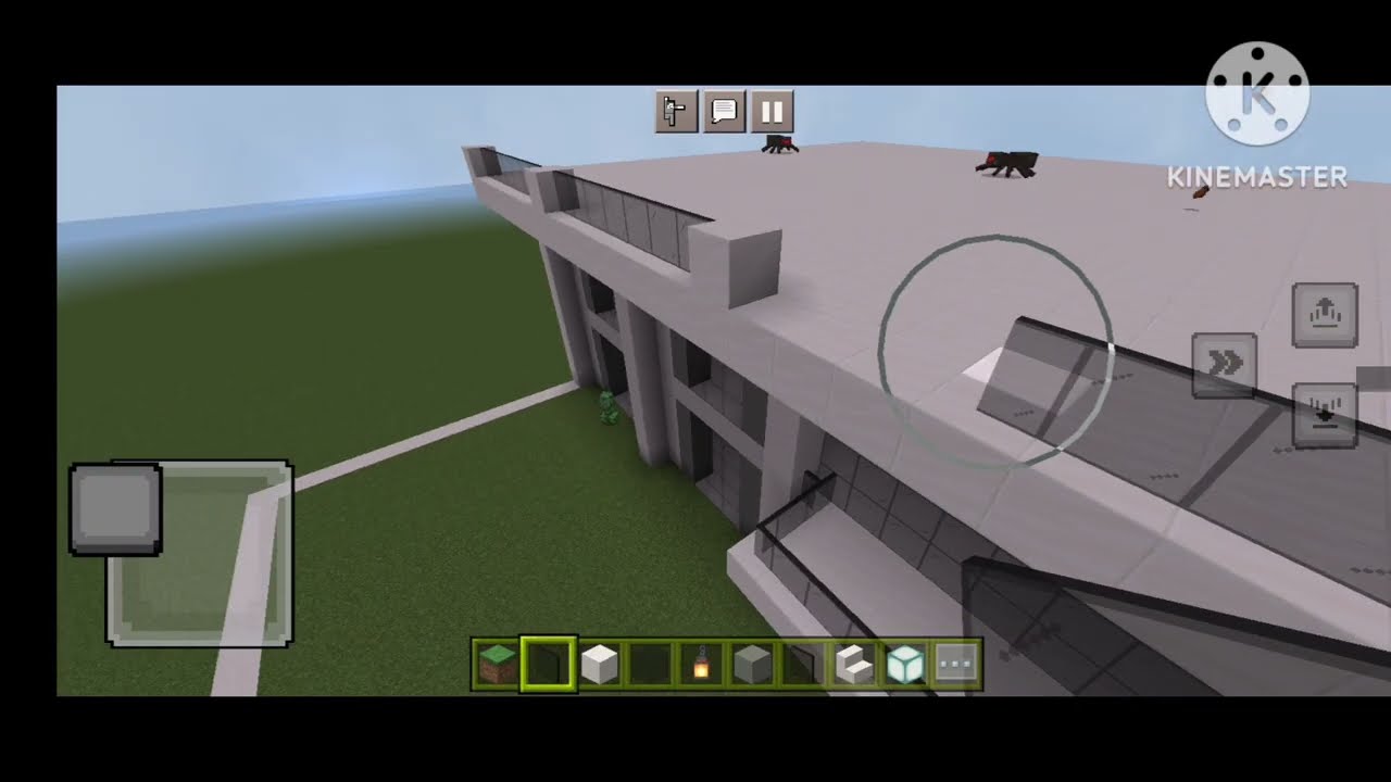 Minecraft: How to build modern house tutorial #exterior #gameplay #3