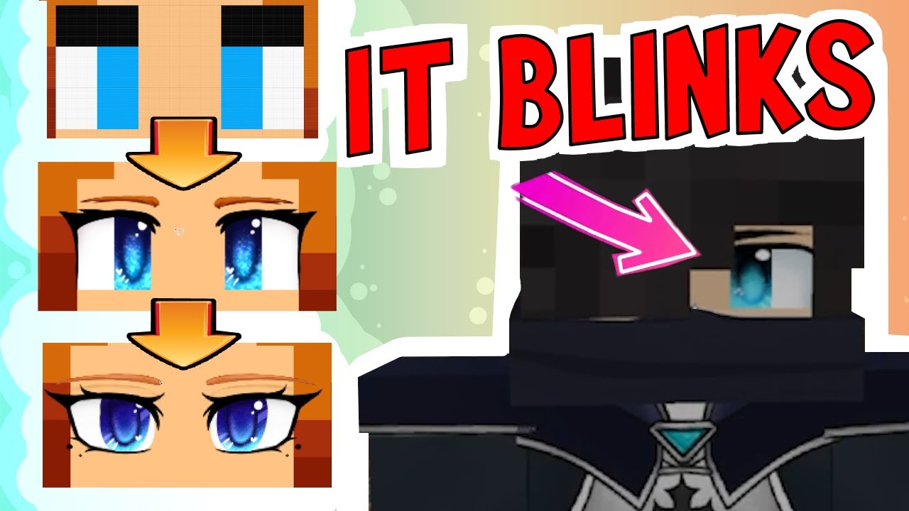 HD eyes that ANIMATE [Minecraft Tutorial]