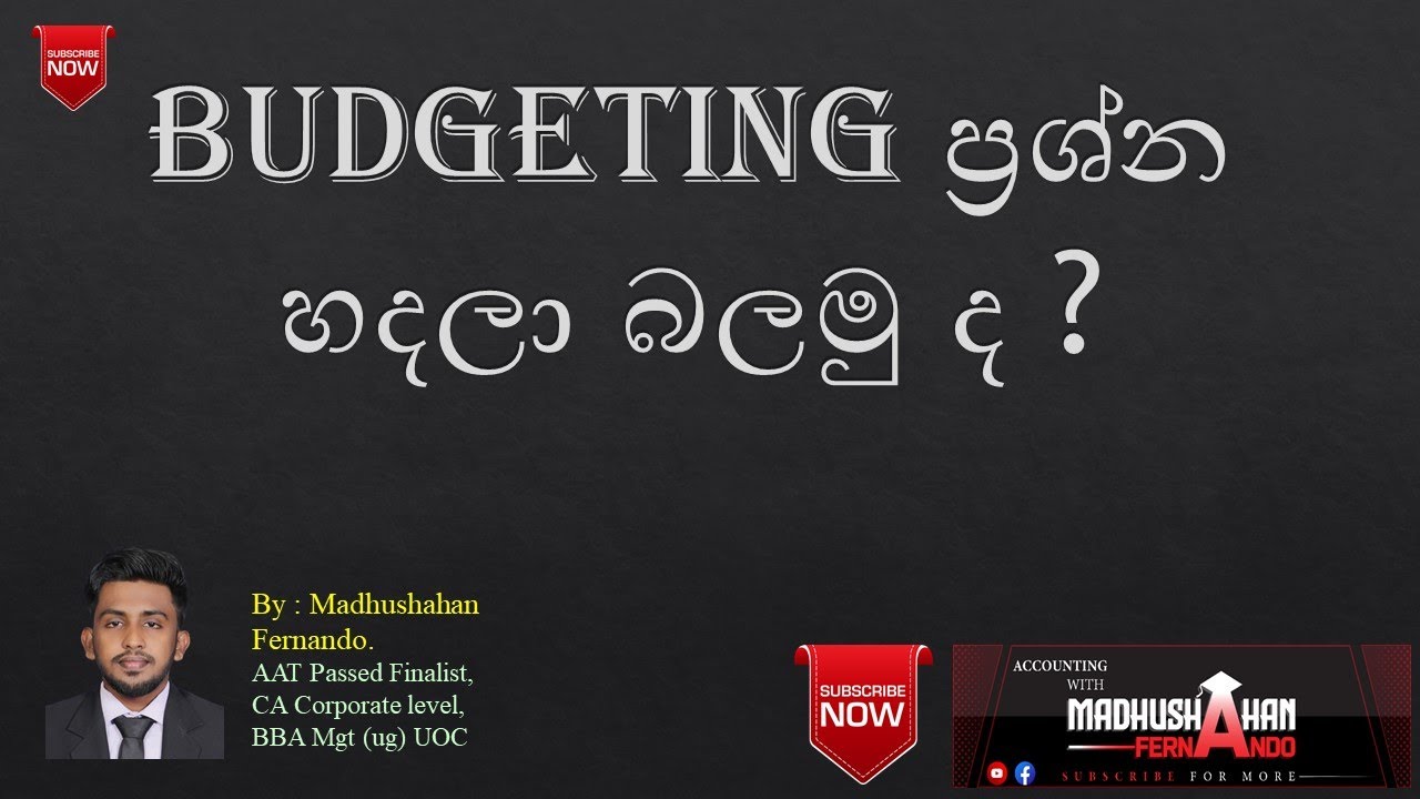 Budgeting Practice Question 1 - Management  Accounting - Kuppi @ UOC