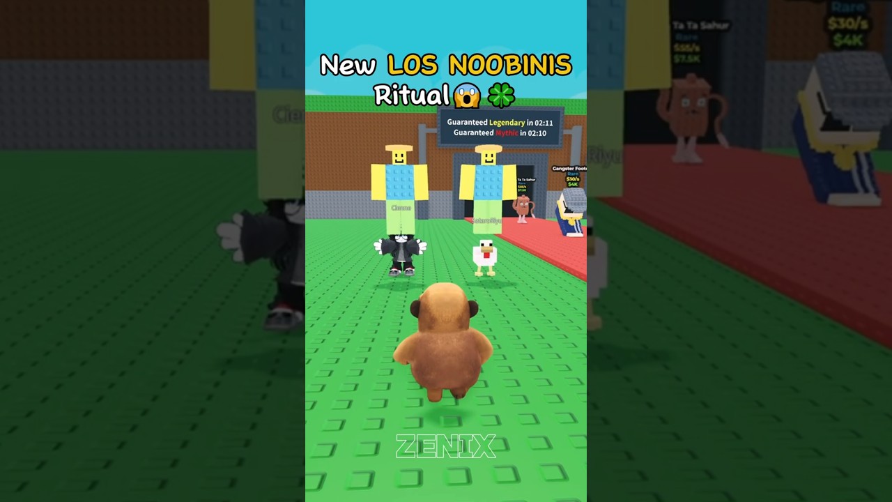 New LOS NOOBINIS Ritual?😱🍀 #stealabrainrot #roblox #shorts #usa