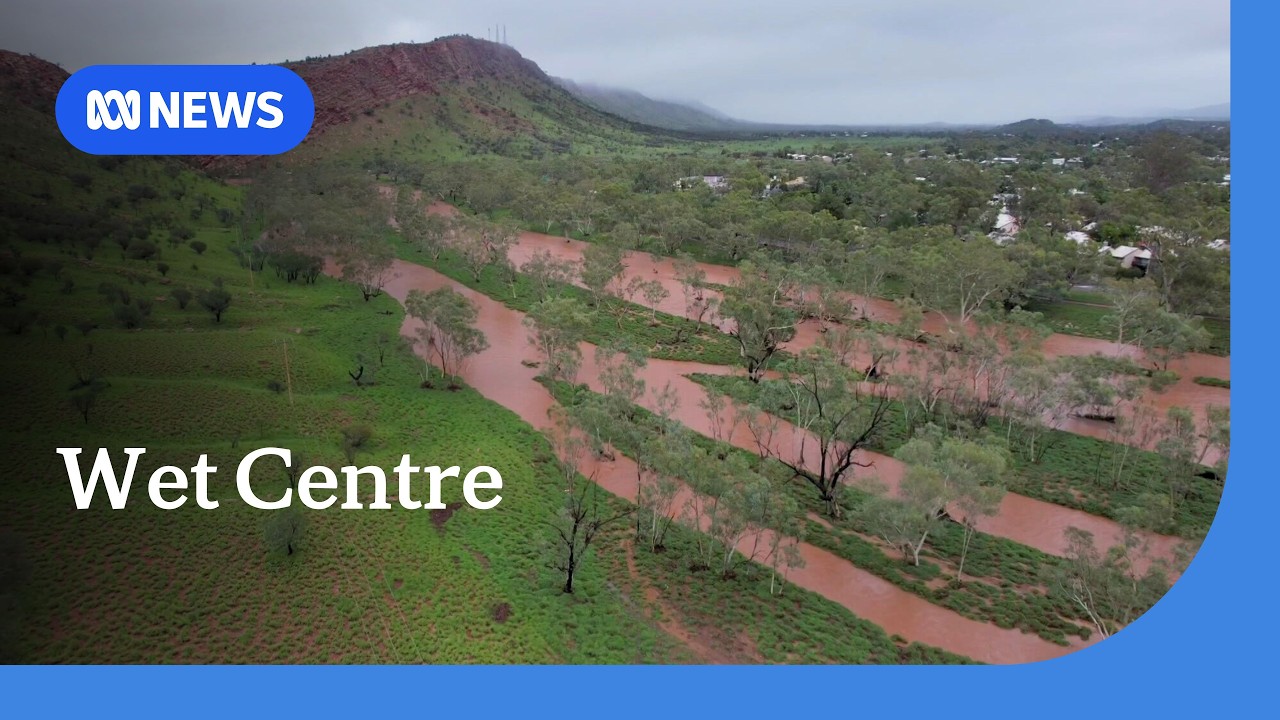 Heavy rain soaks Central Australia, closing roads and inundating cattle stations | ABC NEWS