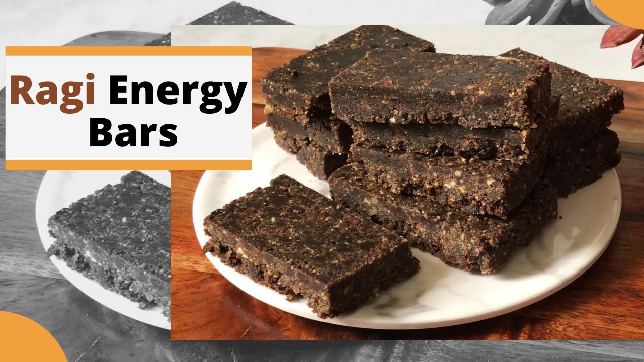 Healthy 5 Ingredients Ragi Energy Bars Recipe | Sugar Free Nachini Bars | Snack | Weight loss