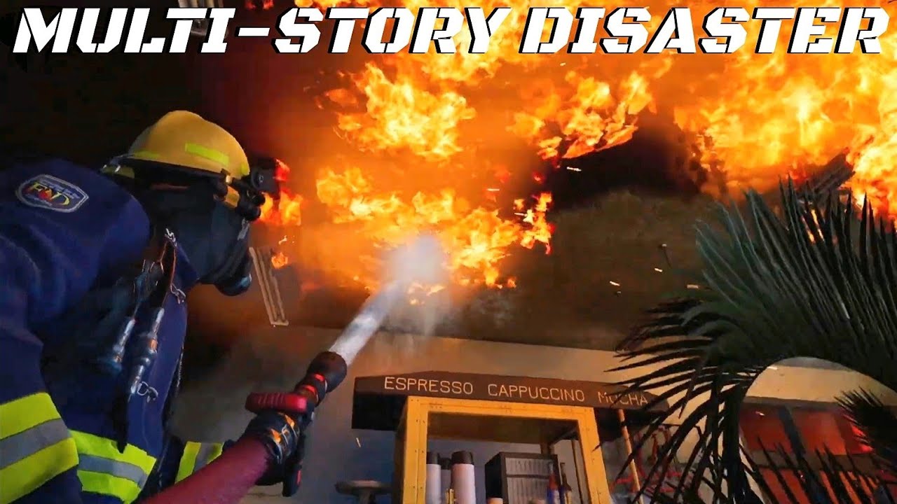 MAJOR Mall Fire in Firefighting Simulator: Ignite | PS5 4K