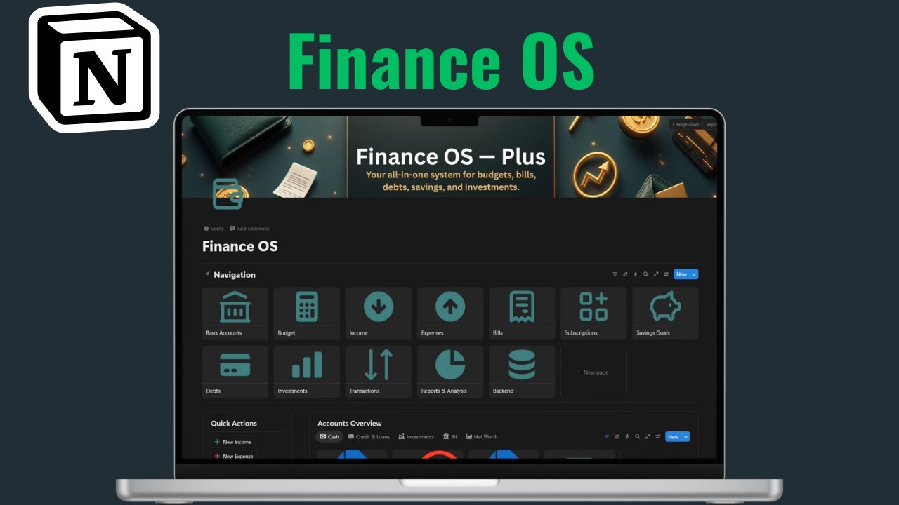 Finance OS — Plus | Complete Personal Finance Notion Template 2026