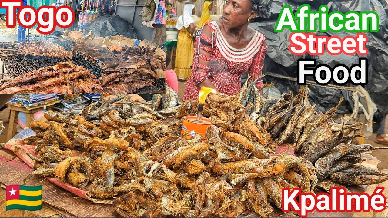African street food tour in  kpalimé Togo west Africa.