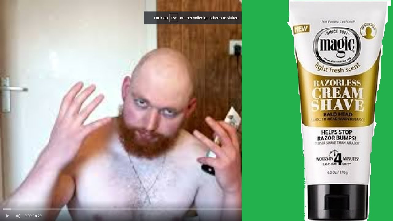 Magic Razorless Cream shave bald head final review