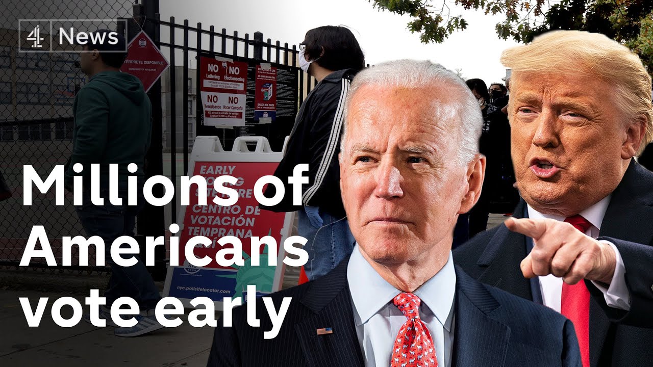 Millions in the US cast their vote early - with just 10 days to go before the election.