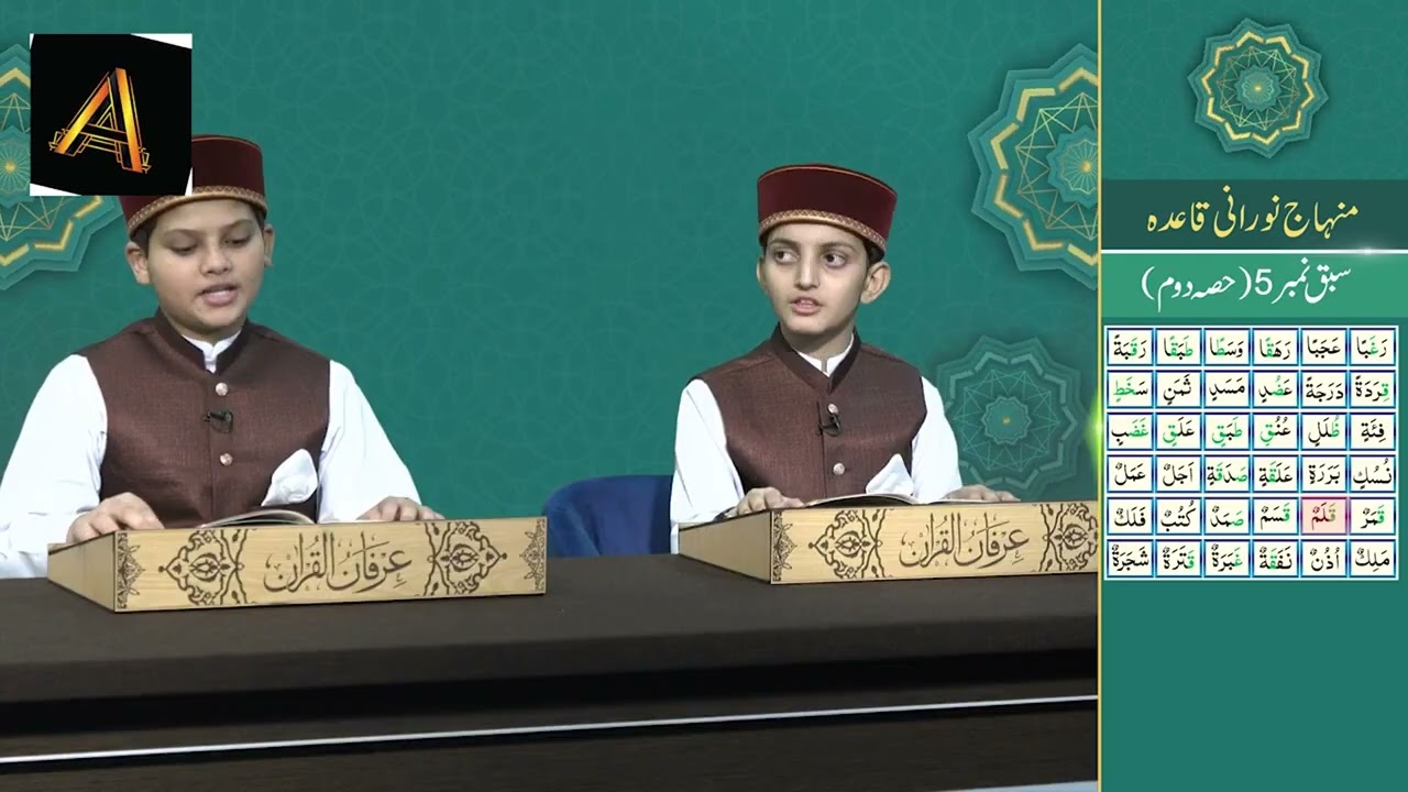 Irfan ul Quran for Kids With Qari Syed Khalid Hameed Kazmi  Episode # 05 Part 2