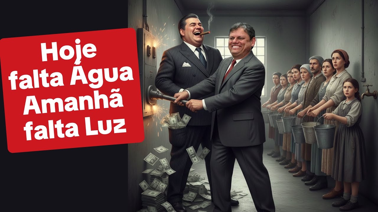 Hoje falta água, amanhã falta luz: o caos das privatizações de Tarcísio