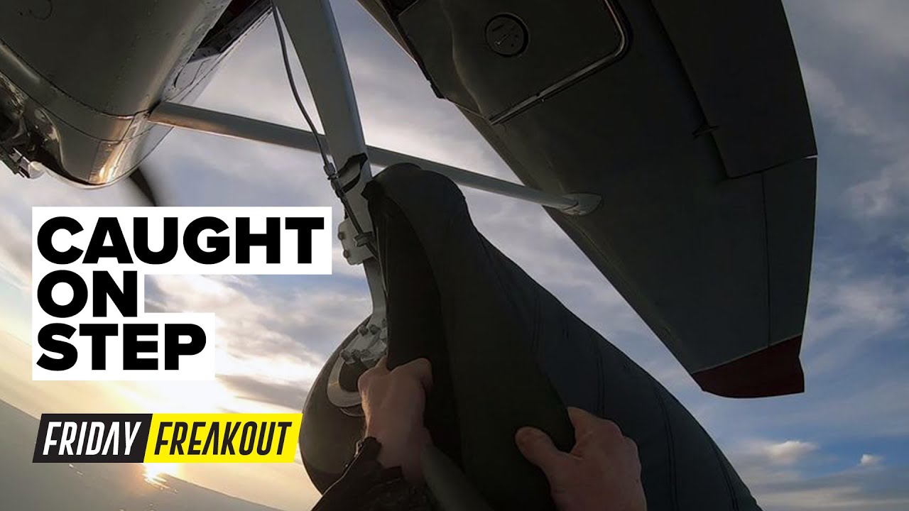 Friday Freakout: Skydiver Stuck Hanging Under Plane for 45 Minutes, Saved by Hook Knife and AAD!