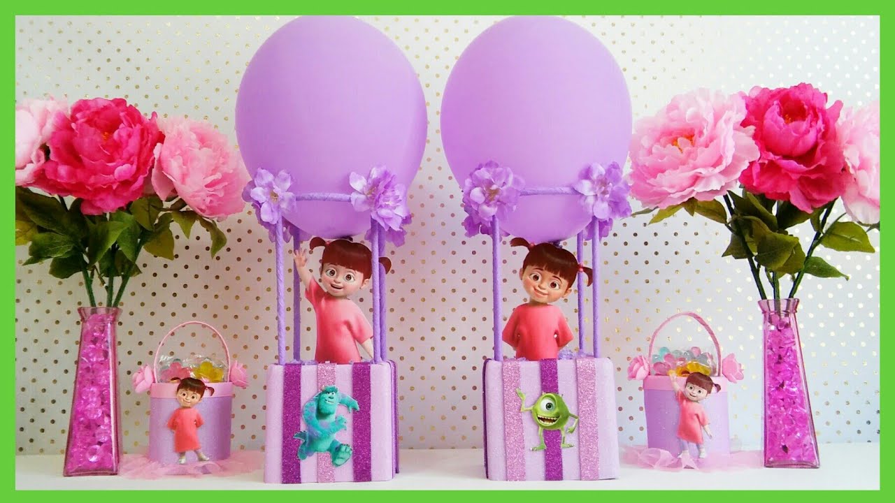 Decoracion de Globo Aerostatico Super Facil | Decoracion de Monster Inc.