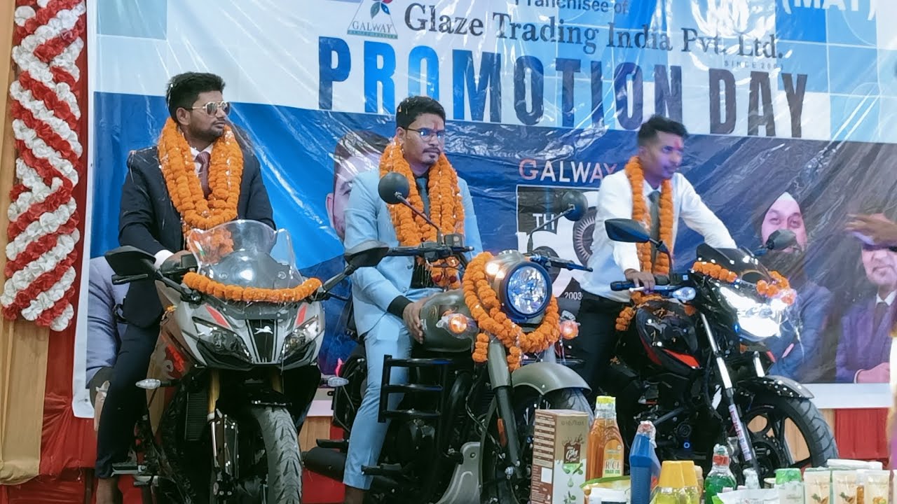 GALWAY 20th anniversary pe dhamaka 3new luxury bike achiver MAT zone UP