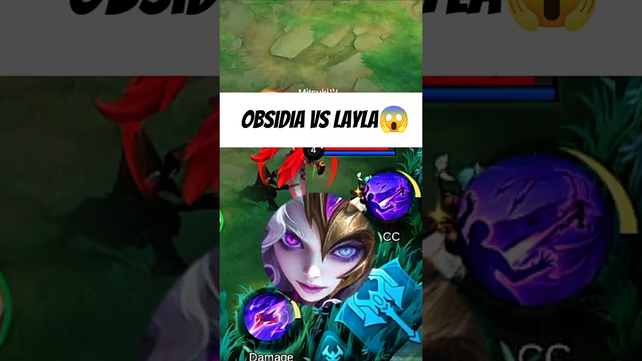 Новый герой Обсидия против Лейлы😱 #shortviral #mobilelegends #mlbbshorts #obsidia
