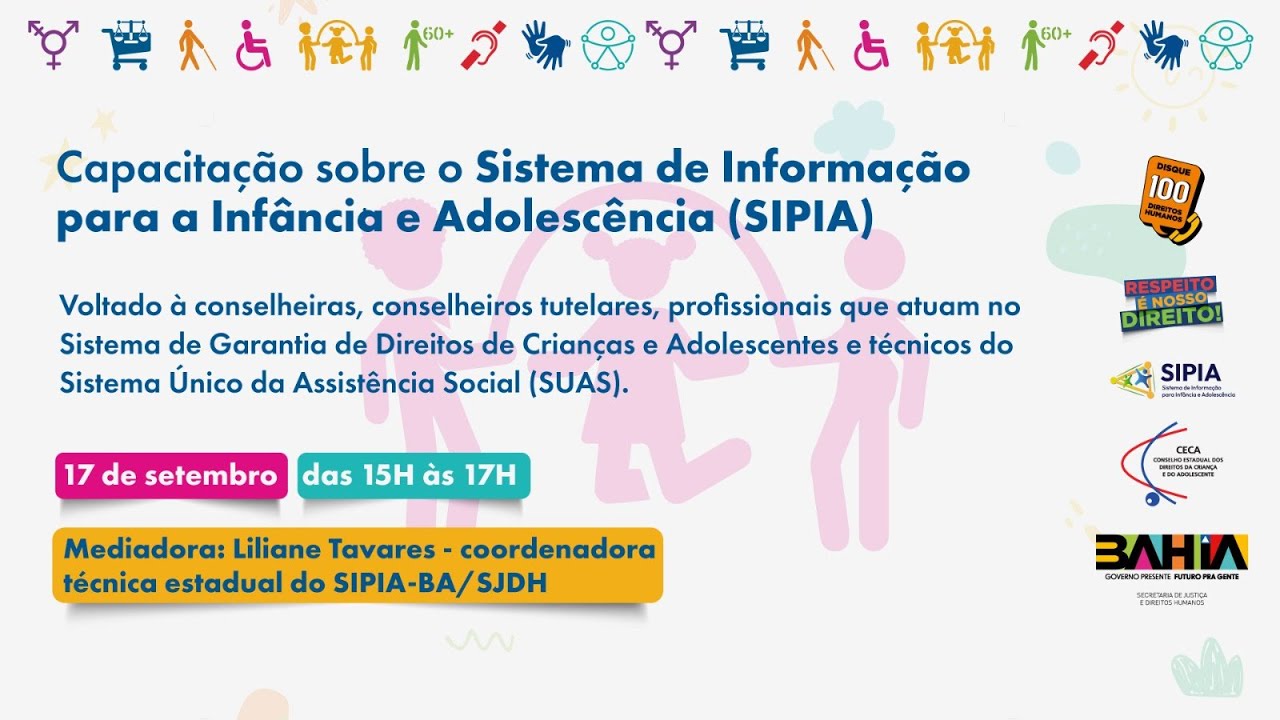 Capacitação sobre o Sistema de Informação para a Infância e o Adolescente (SIPIA)