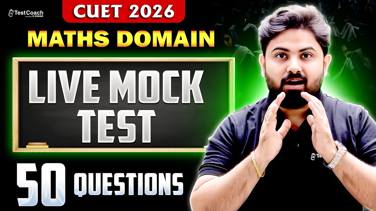 CUET 2026 Maths LIVE Mock Test | 50 Killer Questions You MUST Solve!