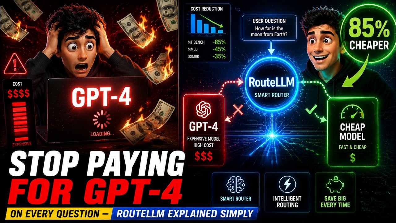 Stop Paying for GPT-4 on Every Question &mdash; RouteLLM Explained Simply