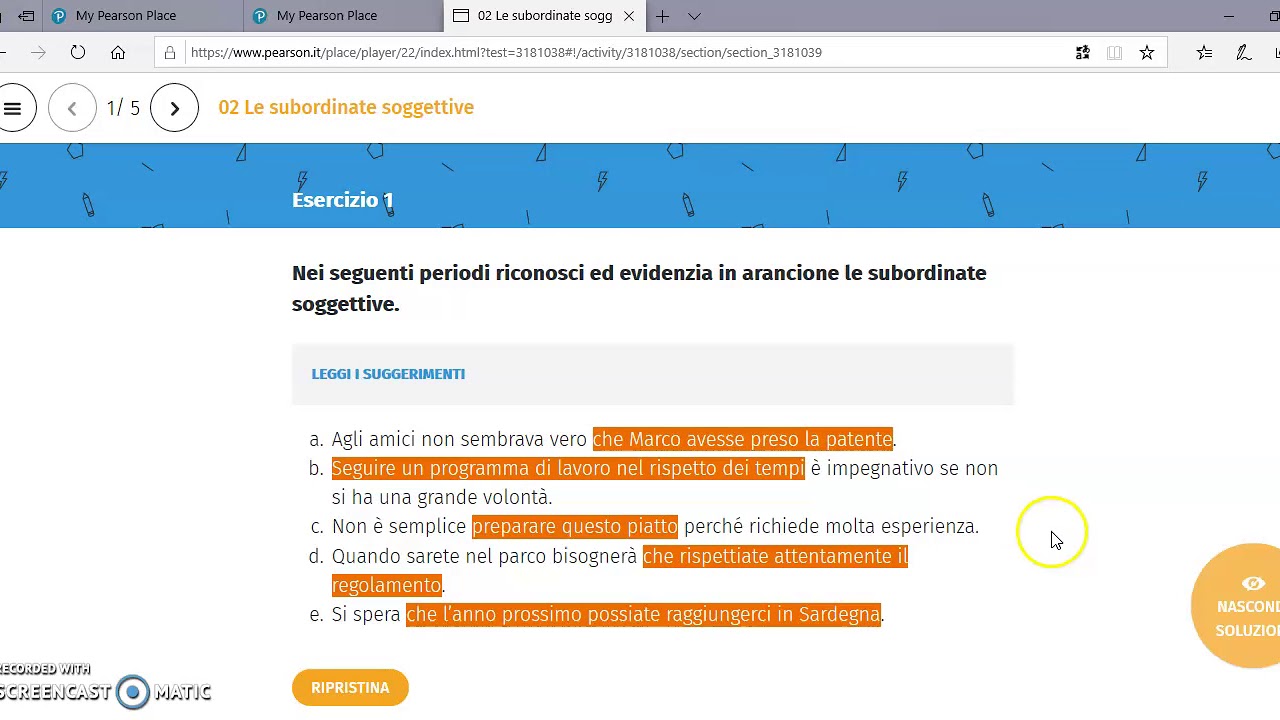 subordinate soggettive
