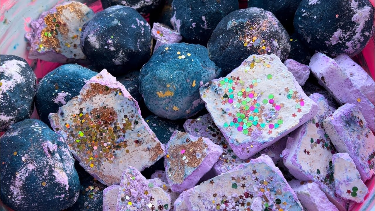 Sugar Plum Gym Chalk Reforms • Gritty Powdery Crunchy • So Satisfying • Gymchalk Crush • ASMR