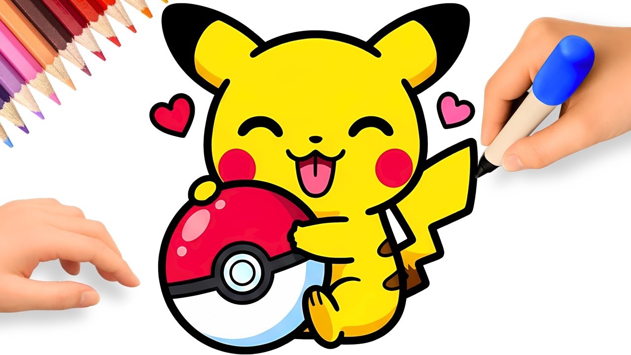 COMMENT DESSINER PIKACHU 💗