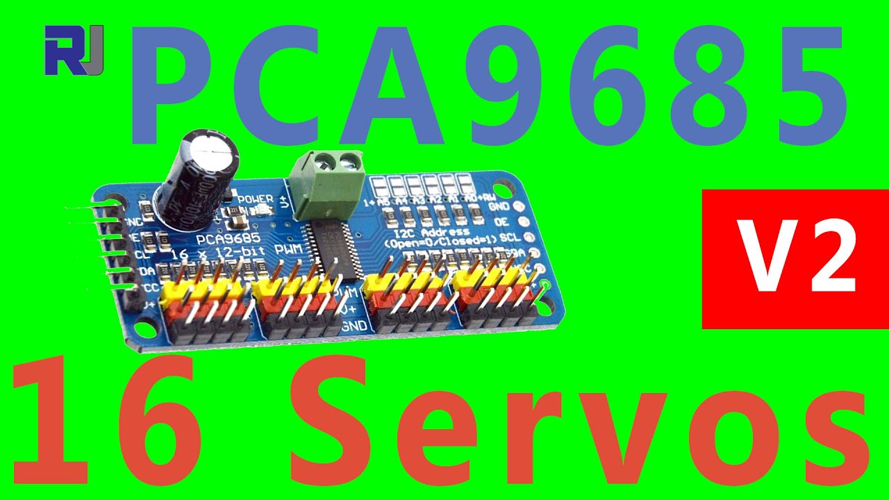 Управление 16 серводвигателями с использованием модуля PCA9685 и Arduino V2