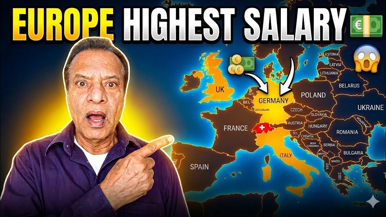 Europe Ki 5 Countries Jahan Salary 5000€ Tak Hai 💶 | Highest Paying Countries 2026”