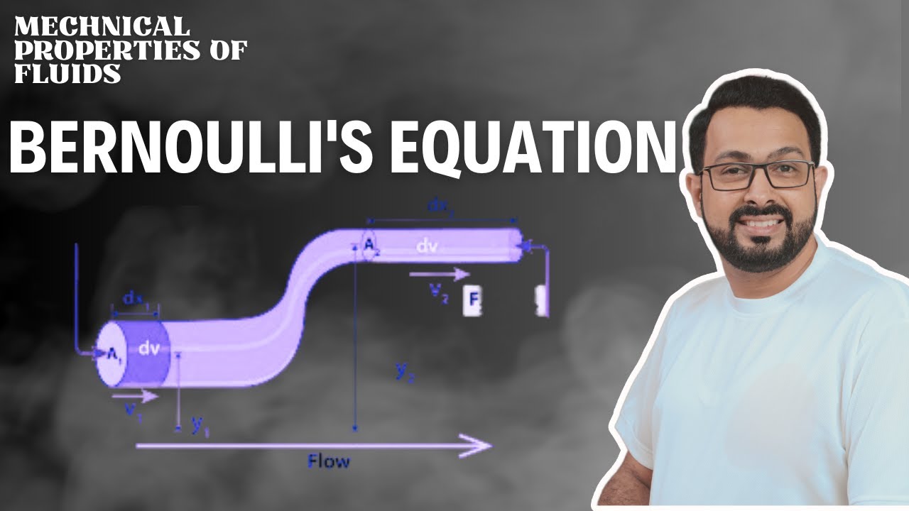 Bernoulli's Equation In Mechanical Fluid || Class 12th Physics || Lecture No. 15