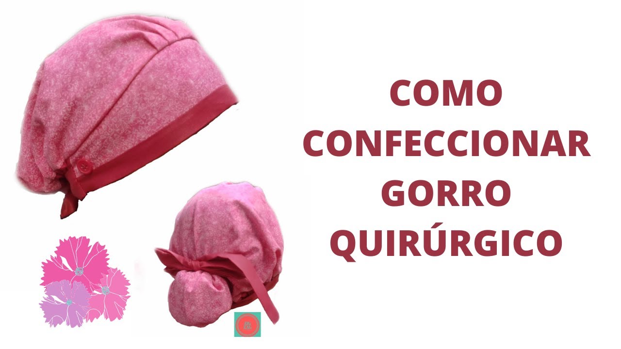 Como hacer gorro quirúrgico o de Sanitario.🌺