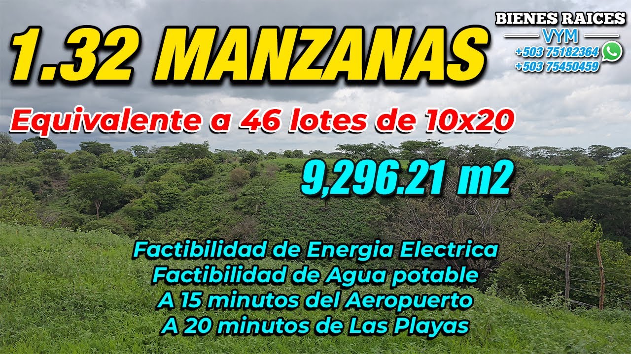 #99 ⛔️ VENDIDO TERRENO DE 1.32 MANZANAS CON RIO DE INVIERNO NAHUALAPA, SANTIAGO NONUALCO, LA PAZ