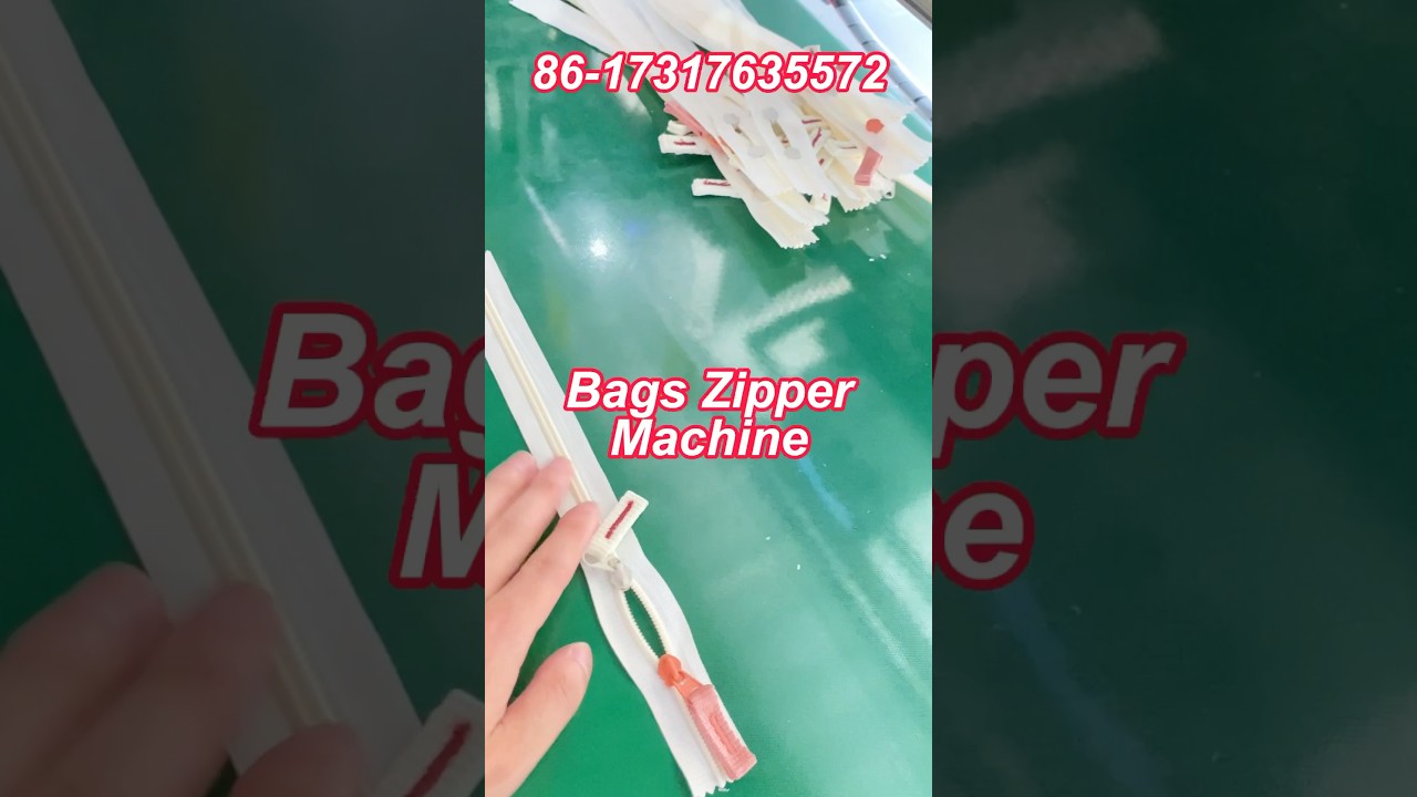 Bags Zipper Machine Testing.before Shipment. #zippermachine #zipperhandbag